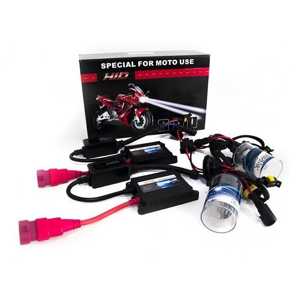 H4 8K Single Beam Motorcycle Headlight Kit For Dual Headlights, Race Sport, Mfr#: RS-H4-8K-2MOTO
